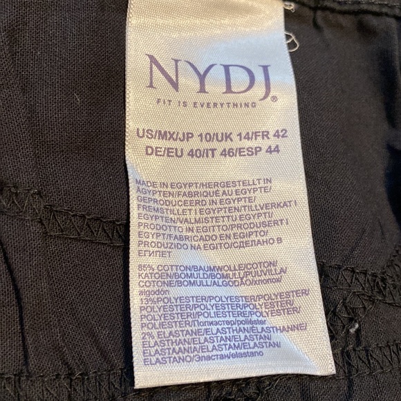 NYDJ SZ 10 Black Denim Skinny Jeans New D31 - Picture 12 of 16